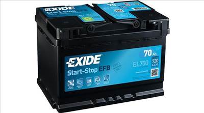 Exide EFB Start-Stop EL700 12V Akkumulátor 70Ah 760A Indítóáram Jobb+