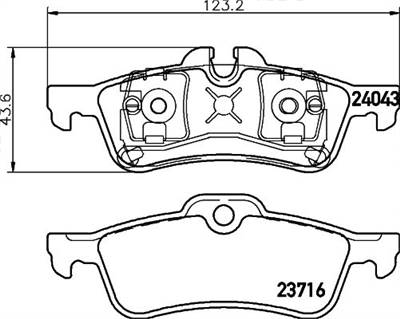 Fékbetét készlet MINTEX MDB2639 for MINI, BMW