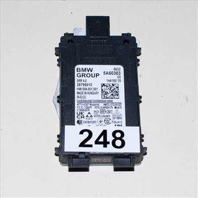 BMW 5er G60 Sedan, 7er G70, iX I20, X1 U11, X5 G05-G18-F95 M, X6 G06-F96 M, X7 G07, XM G09 oldalsó holttérfigyelő / sávváltás-figyelő radar