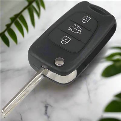 Hyundai bicskakulcs 3 gombos HOLD kulcs