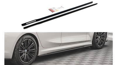 BMW G20 G21 M-pack 2018-2022 Maxton Design lakkozott fekete küszöb spoiler V2