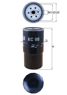 MAHLE KC 98 - Üzemanyagszűrő BMW