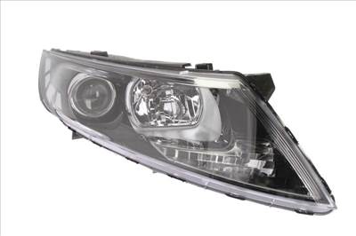 Kia Optima 2011-2015 utángyártott új jobb első fényszóró H7/H1 fekete házas DEPO 921022t040