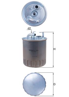 MAHLE KL 100/1 - Üzemanyagszűrő MERCEDES-BENZ