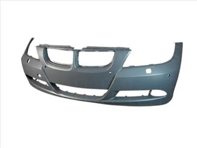 BMW 3 E90, E91 2005.03.01-2008.08.31 utángyártott új első lökhárító alapozott, szenzoros, fényszóró mosós 51117170053