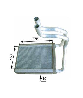 MAHLE AH 175 000P - Hőcserélő, belső tér fűtés HYUNDAI KIA