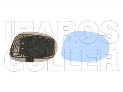 Fiat Croma 2005-2010 - Tükörlap cserélhető jobb, kék, domb.,fűthető