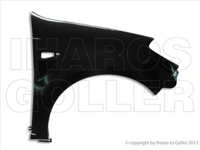 Dacia Sandero I. 2008-2012 utángyártott új jobb első sárvédő, nem oldalindexes kivitel 6001551026