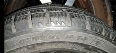  155/65/14 Michelin Alpin, mély, 8 mm téli mintával Pécsett 
