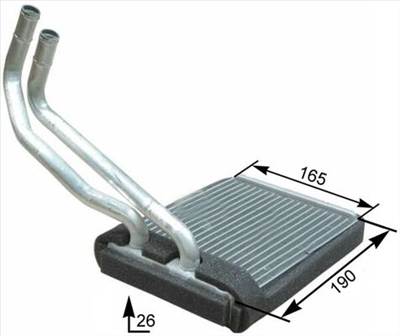 MAHLE AH 177 000P - Hőcserélő, belső tér fűtés HYUNDAI