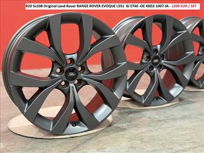 R20 5x108 Original Land Rover RANGE ROVER EVOQUE L551  8J ET40 gyári alufelnik felnik
