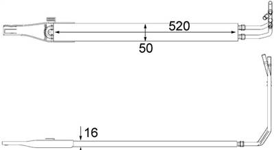 MAHLE CLC 10 000P - olajhűtő, kormányzás MERCEDES-BENZ