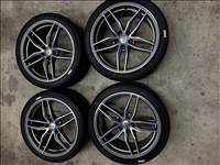  5x112 Audi R8 gyári 19" újszerű (gyári felni) magnézium felni, 255/35  Kumho, Barum gumi