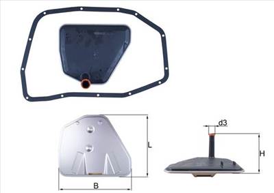 MAHLE HX 233D - hidraulikus szűrő, automatikus váltó AUDI BENTLEY