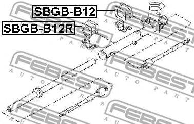 FEBEST SBGB-B12 - kormánymű csapágy SUBARU