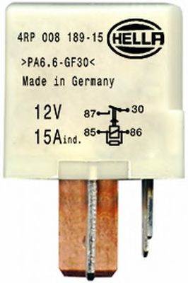 HELLA 4RP 008 189-151 - relé, üzemanyagszivattyú AUDI SEAT SKODA VW
