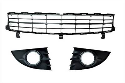 Renault Scenic II/II új utángyártott első lökhárító díszrács szett alsó 2006-2008-ig