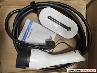 Eladó új 5m EVSE EV töltő Type 2 1 fázis (3, 6kw) 8-16A EU dugó elektromos járműhöz  