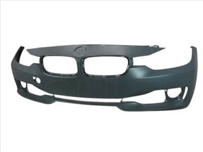 BMW 3 F30 2011.10.01-2015.04.01 utángyártott új első lökhárító fényszóró mosós, szenzor jelöléssel, alapozott (BASIS) 51117292991