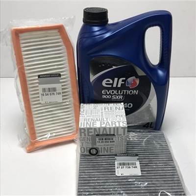 Dacia Sandero II Tce 90 gyári új olajcsere csomag + pollenszűrő 2012-2015-ig