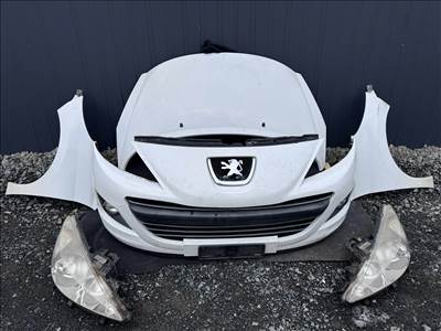 Peugeot 207 lökhárító homlokfal sárvédő lámpa motorháztető 