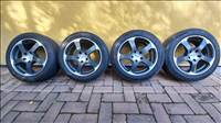  5x114.3 lyukosztású 17" használt Dotz alufelni, rajta 225/50 használt Goodyear nyári gumi gumi 