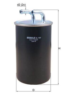 MAHLE KL 737 - Üzemanyagszűrő MITSUBISHI
