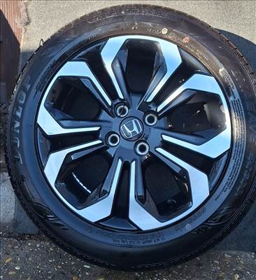  5x100 lyukosztású 16" újszerű (gyári felni) alufelni, rajta 185/60 használt Dunlop nyári gumi gumi 