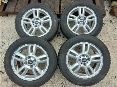  Mini Cooper R56 gyári alufelni, 4x100, 5,5x15"-os, 175/65 használt Michelin téli gumi