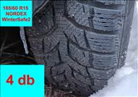  15" újszerű (gyári felni) lemezfelni, rajta 185/60 újszerű téli gumi gumi 