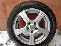  16" használt (gyári felni) alufelni, rajta 205/55 használt Michelin téli gumi gumi 