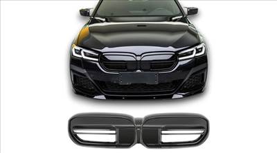 BMW G30 G31 LCI 2020-2023 lakkozott fekete G90 M5 stílusú vese