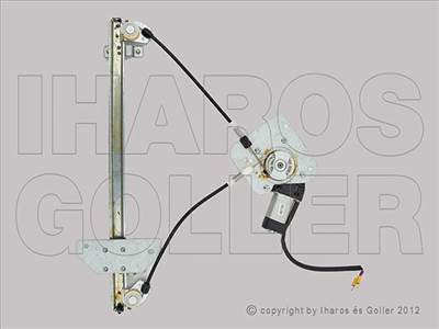 Chevrolet Spark 2005-2010 - Ablakemelő (motorral) jobb első (5 ajtós)