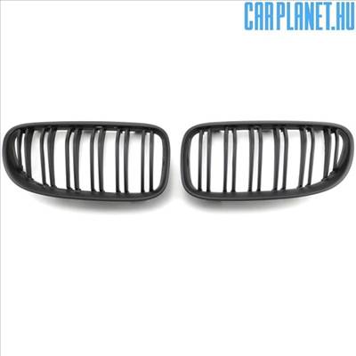 BMW E92 E93 LCI hűtőrács (vese) – dupla pálcás, matt fekete (2010-2013)