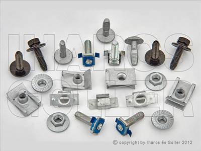 Citroen C4 2006-2010 Picasso  - Alsó motorvédőhöz rögzítő szett 22 db-os