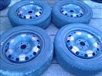  5x100 lyukosztású gyári VW Polo lemezfelni, rajta 195/55R15 Hankook nyári gumi 