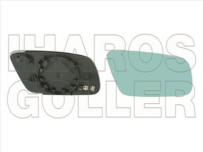 Audi A8 1994-2002 - Tükörlap cserélh., jobb, kék, domb., fűth (Nagy)