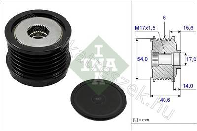 GENERÁTOR SZABADONFUTÓ - COMPASS, RENEGADE, BRAVO, CROMA, TIPO, S-CROSS - 535023010, 535 0230 10 -  - INA Egyéb 535 0230 10