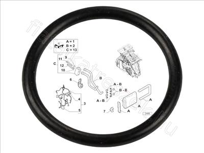 Tömítő gyűrű "DENSO"  - REGATA, GIULIA, PUNTO, GT, 146, TIPO - 46722925, 77362475 -  - FIAT eredeti Eredeti új 46722925
