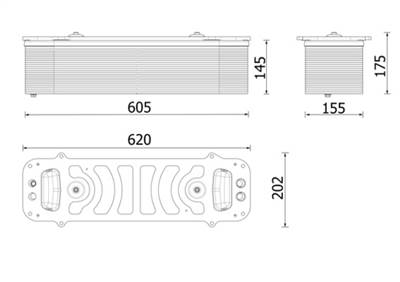 MAHLE CI 699 000P - töltőlevegő-hűtő MAN