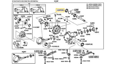 90311-47038 90311-T0108 • EREDETI • Toyota Hilux Első Differenciálmű Féltengely Kihajtás Szimering (2015–)