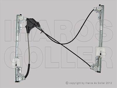 Ford Fiesta 2008-2013 - Ablakemelő bal első, motor nélkül (3 ajtós)