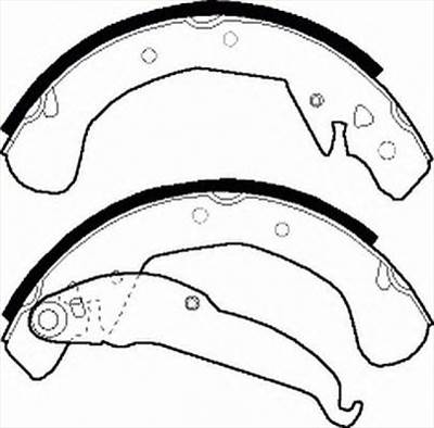 FERODO FSB545 - fékpofakészlet CHEVROLET DAEWOO OPEL VAUXHALL