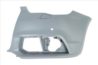 Audi A1 2010.01.01-2014.12.01 utángyártott új bal első lökhárító alapozott, szenzor, fényszóró mosó helyes 8x0807065cgru