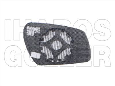 Ford Fusion 2005-2012 - Tükörlap cserélhető, bal aszf., fűth., kerek felf.