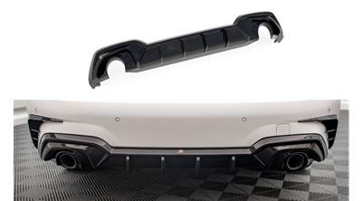 BMW 3-as G20 limousine G21 touring 2018-2022 facelift előtti M-Packet Maxton Design lakkozott fekete hátsó diffúzor