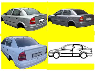 Opel Astra G AJTÓ bal hátsó sedan 4 ajtós lépcsőshátú