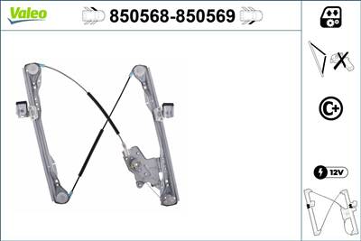 ablakemelő VALEO 850568 for FORD