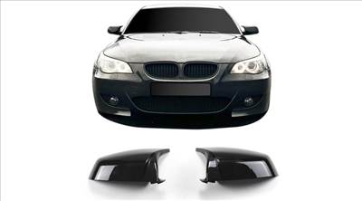 BMW E60 E61 LCI 2007-2009 lakkozott fekete visszapillantó tükörborítás