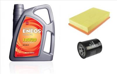 Suzuki Wagon R olajcsere szett 1.3 G13BB motorszám, levegőszűrő, olajszűrő, Eneos Premium Plus 10w30 4L (13780-83E00, 16510-61A01)